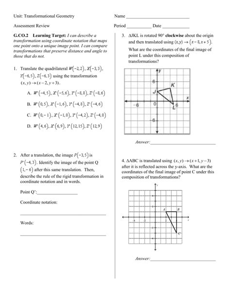 Geometry Transformation Composition Worksheet Answers Composition Of Transformations Worksheet Answers - Composition Of Transformations Worksheet Answers