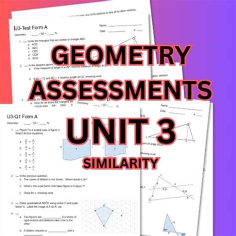 geometry unit 3 embedded assessment answers