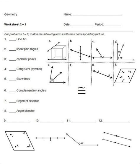 Geometry Worksheets Free Middle High School Homeschool Middle School Geometry Worksheet - Middle School Geometry Worksheet