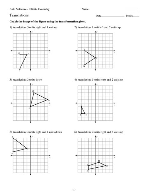 Geometry Worksheets Transformations 6th Grade Worksheet - Transformations 6th Grade Worksheet