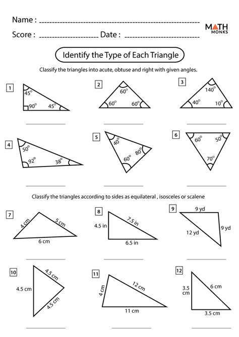 Geometry Worksheets Triangle Worksheets Triangles And Quadrilaterals Worksheet - Triangles And Quadrilaterals Worksheet