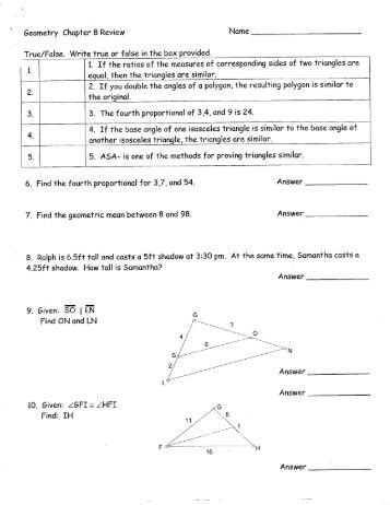 Download Geometry Ch 8 Study Guide And Review 
