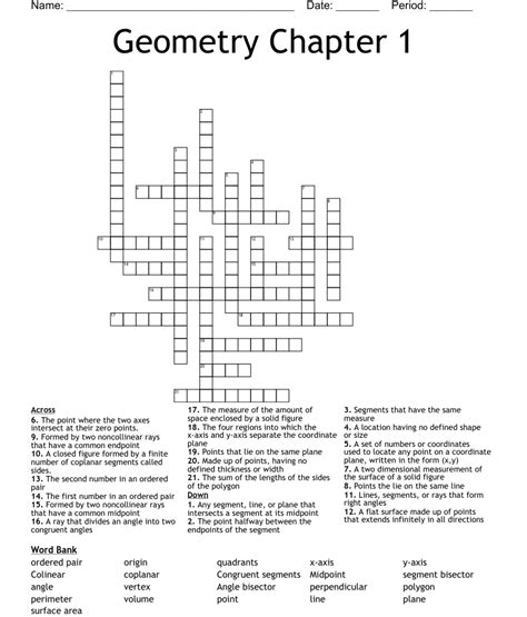 Read Geometry Chapter 1 Crossword Puzzle Pdf 95Selang 
