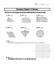 Read Online Geometry Chapter 11 Review 