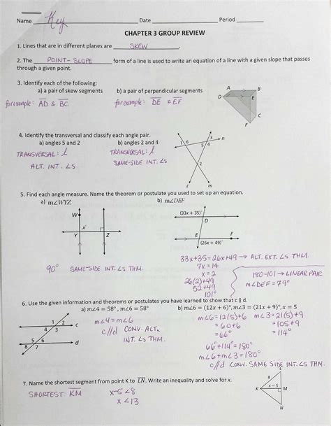 Read Geometry Chapter 2 And Chapter 3 Test Review 
