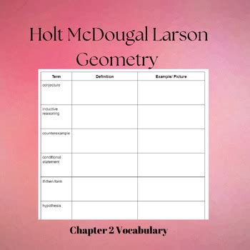 Read Geometry Chapter 2 Vocabulary 