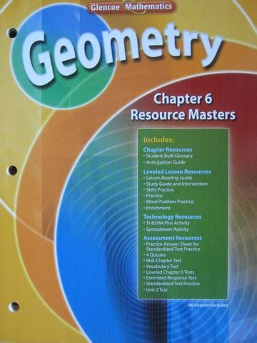 Full Download Geometry Chapter 6 Resource Book Answer Key 