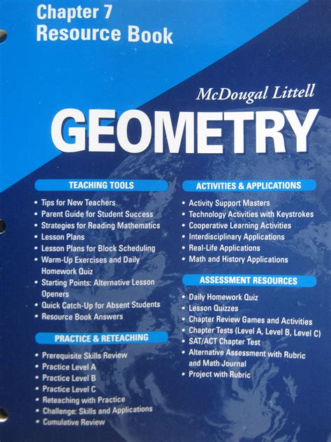 Download Geometry Chapter 7 Resource Book Answers 