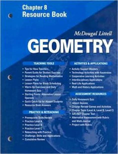 Read Online Geometry Chapter 8 Resource Book 