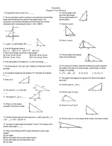 Read Online Geometry Chapter 9 Review 