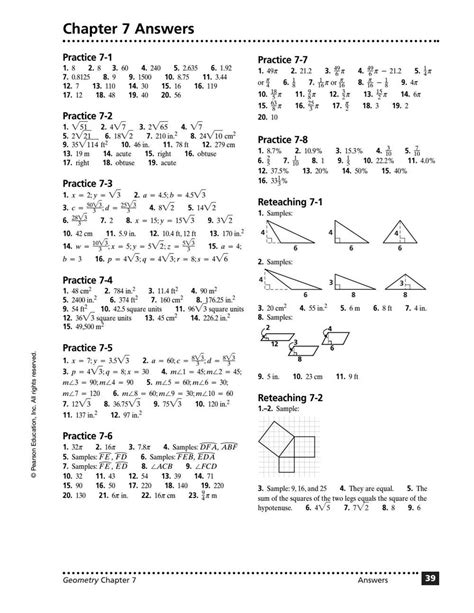 Read Geometry Chapter 9 Test Answers 