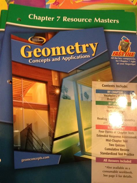 Download Geometry Concepts And Applications Chapter Resource Masters 