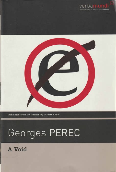 George Perec A Void
