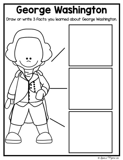 george washington for kids worksheets