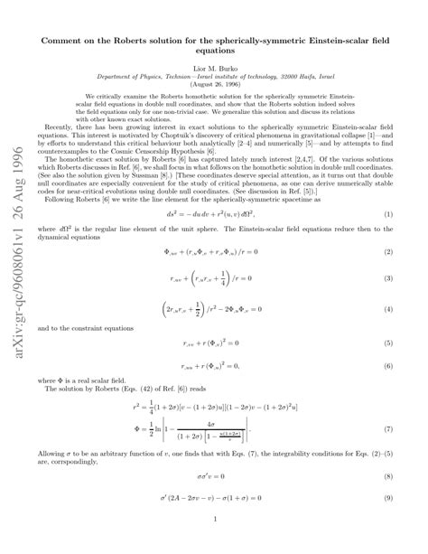 Read George Roberts Solution 