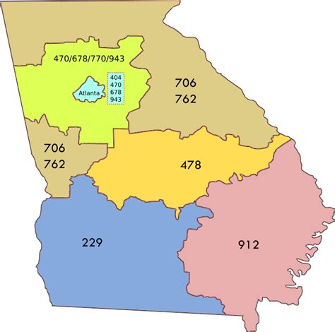 georgia area codes