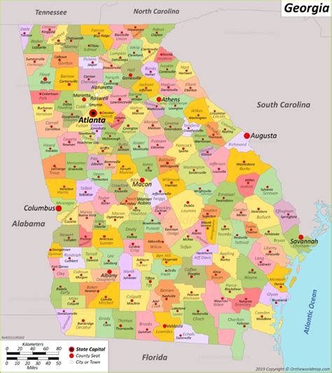 georgia map usa