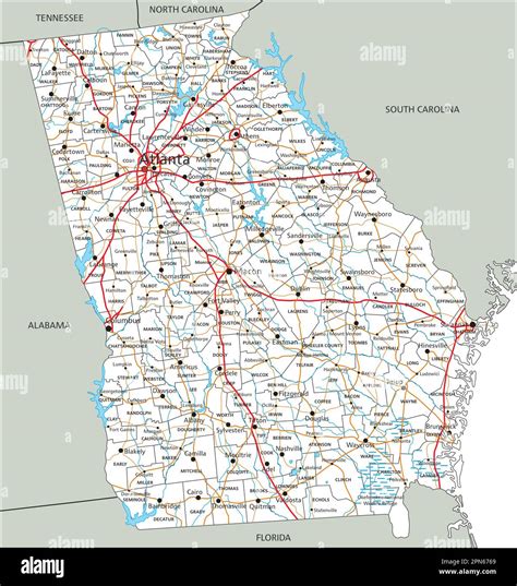 georgia on a map