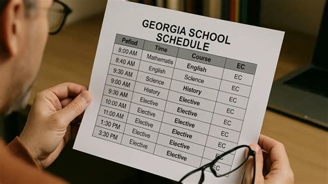 georgia state class schedule