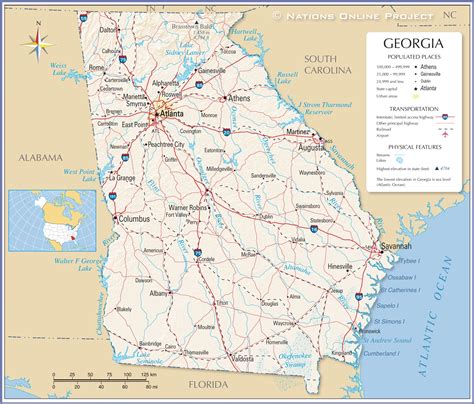 georgia state map