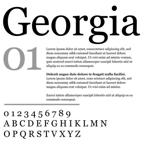 georgia typeface