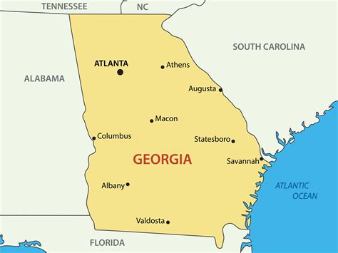 georgia us map