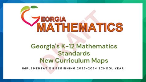 Georgia X27 S K 12 Mathematics Standards Ccgps Math - Ccgps Math