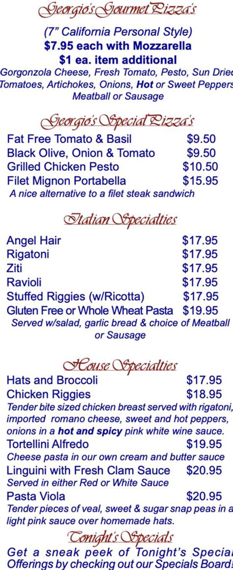 georgios menu