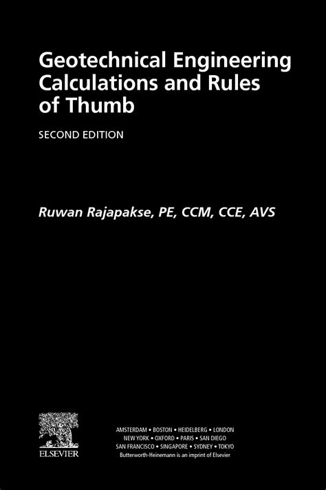 geotechnical engineering calculations and rules of thumb second edition