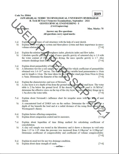 geotechnical engineering diploma question papers