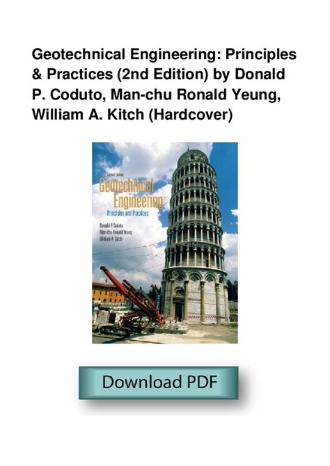 Geotechnical Engineering Principles Practices 2nd Economy Edition