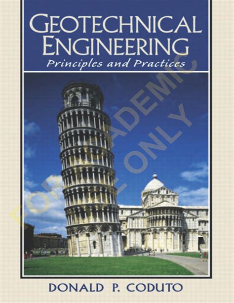 Download Geotechnical Engineering Principles Practices Donald P Coduto 
