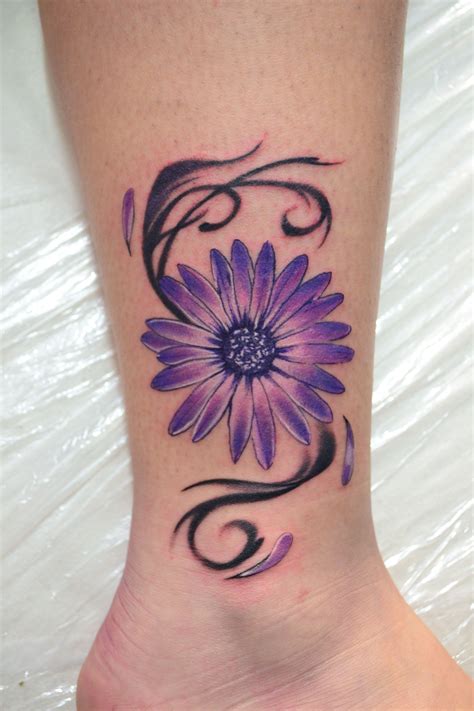 gerbera daisy flower tattoo