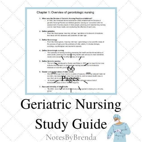 Read Geriatric Nursing Study Guides 