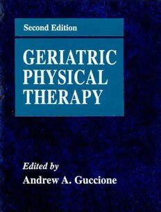 Read Geriatric Physical Therapy By Guccione 2Nd Edition 