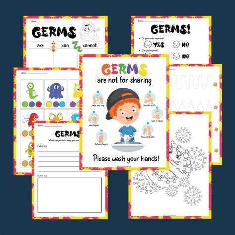 Germ Activity For Kids Free Printable Science With Germs Kindergarten - Germs Kindergarten