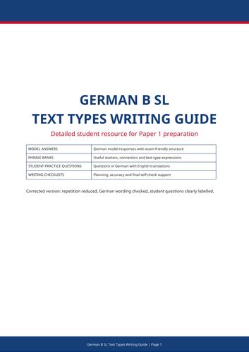 German B Sl Paper1
