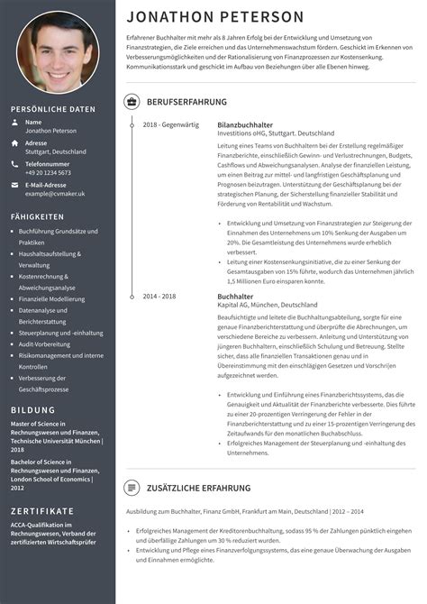 German Cv Format