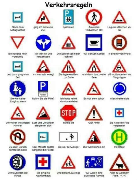 German English Phrasebook Driving Road Signs Road Sign Worksheet - Road Sign Worksheet