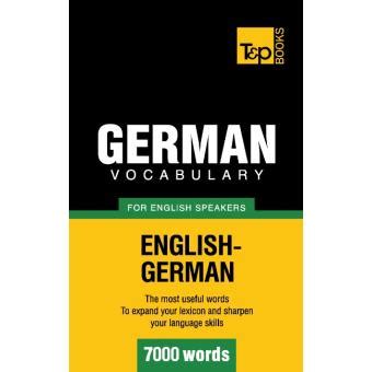 Read German Vocabulary For English Speakers 7000 Words 