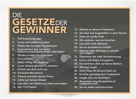 Gesetze Der Gewinner