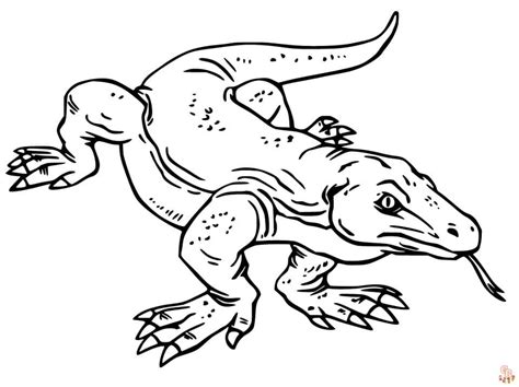 Get Creative With Komodo Dragon Coloring Pages Gbcoloring Komodo Dragon Coloring Pages - Komodo Dragon Coloring Pages