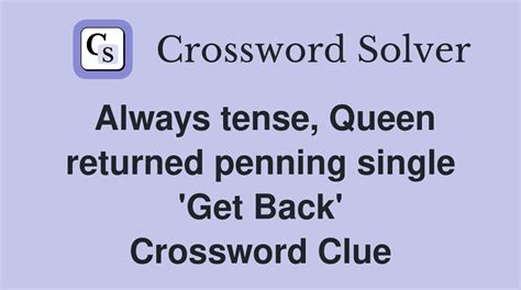 get o back Crossword Clue Wordplays.com