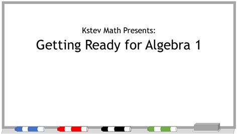 Get Ready For Algebra 1 Math Khan Academy 1 Math - 1 Math