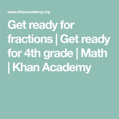 Get Ready For Fractions Get Ready For 4th Fourths Fractions - Fourths Fractions