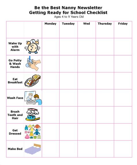 Get Ready For School Checklist Schoolfamily Preschool Kindergarten Food Worksheet - Preschool Kindergarten Food Worksheet