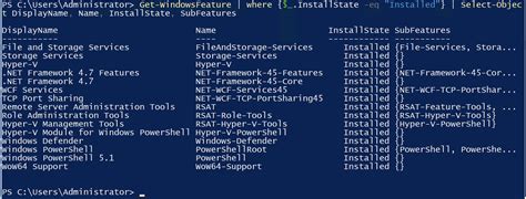 Get Windowsfeature Installed