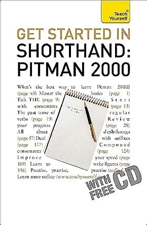 Full Download Get Started In Shorthand Pitman 2000 Teach Yourself 