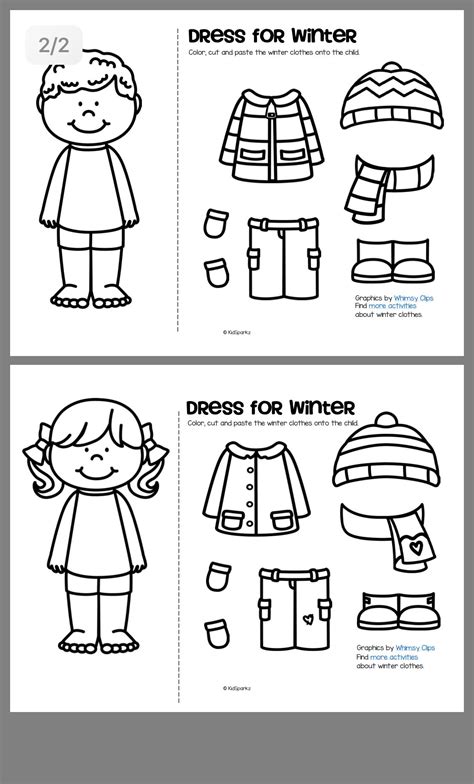 Getting Dressed Preschool Seasons Worksheets Education Com Preschool Clothes Worksheet For Kindergarten - Preschool Clothes Worksheet For Kindergarten