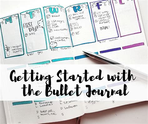 getting started bullet journal